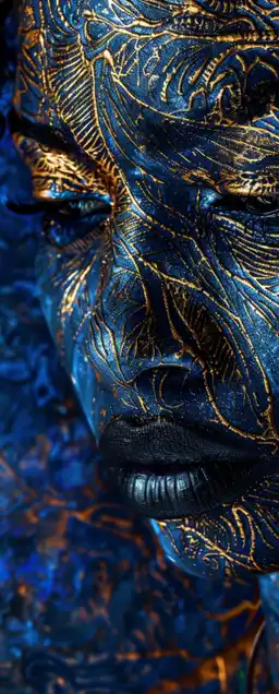 cinematic close up shot of an african woman