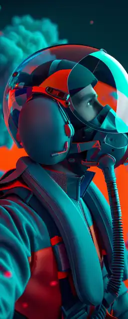 a fighter jet pilot with his helmet on sitting in his cockpit