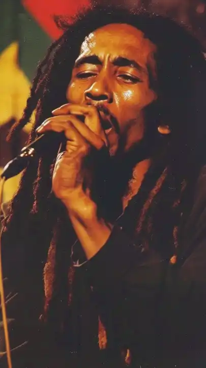 close up shot of bob marley