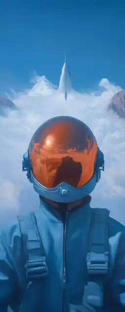 a fighter jet pilot with his helmet on sitting inside his fighter jet cockpit greeting