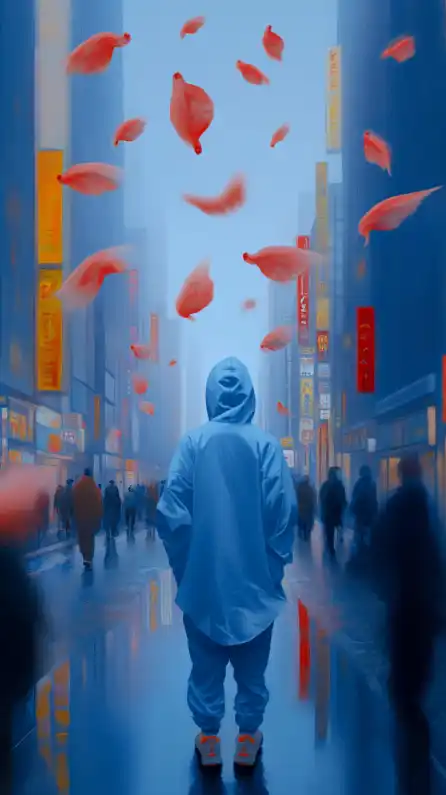 a cyberpunk hacker in tokyo city
