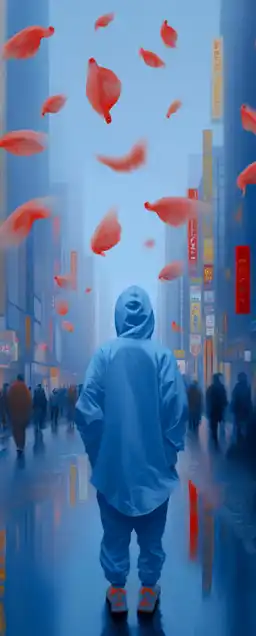 a cyberpunk hacker in tokyo city