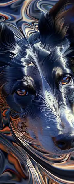 close up shot of a dog