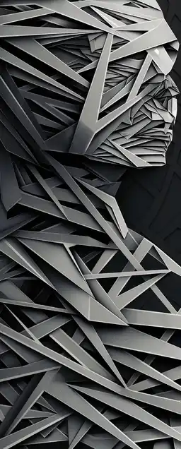 A close up vector illustration of a mummy's bandages