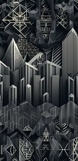 futuristic city skyline drone shot