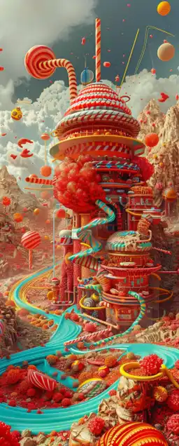 a fairy tale candy factory
