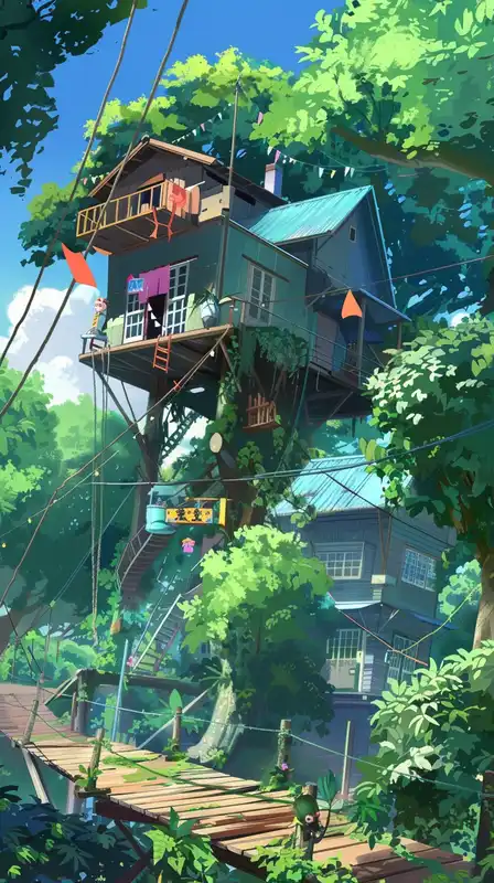 a house in the jungle