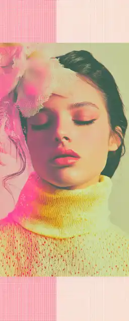 a fashion shoot with a girl wearing a scarf