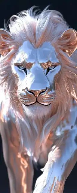 a mayestic lion photographed on an african safari