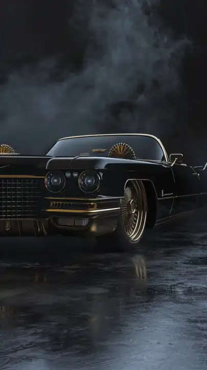 a classic cadillac car