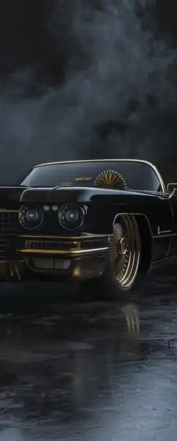 a classic cadillac car