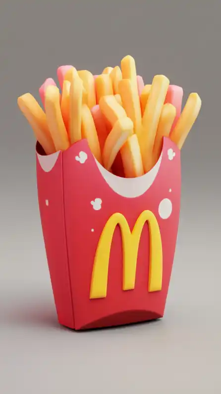 a pack of mcdonalds fries