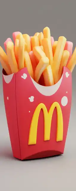 a pack of mcdonalds fries