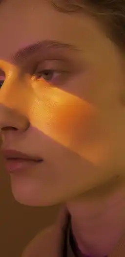 close up fashion shoot of a female model