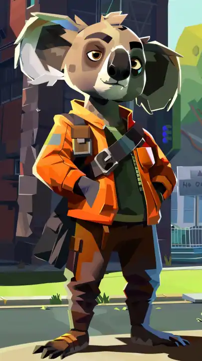 a koala bear character