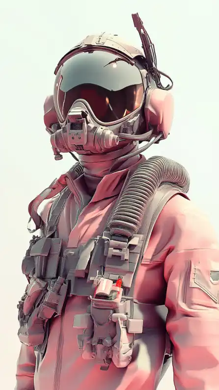 a fighter jet pilot with his helmet standing on an aircraft carrier